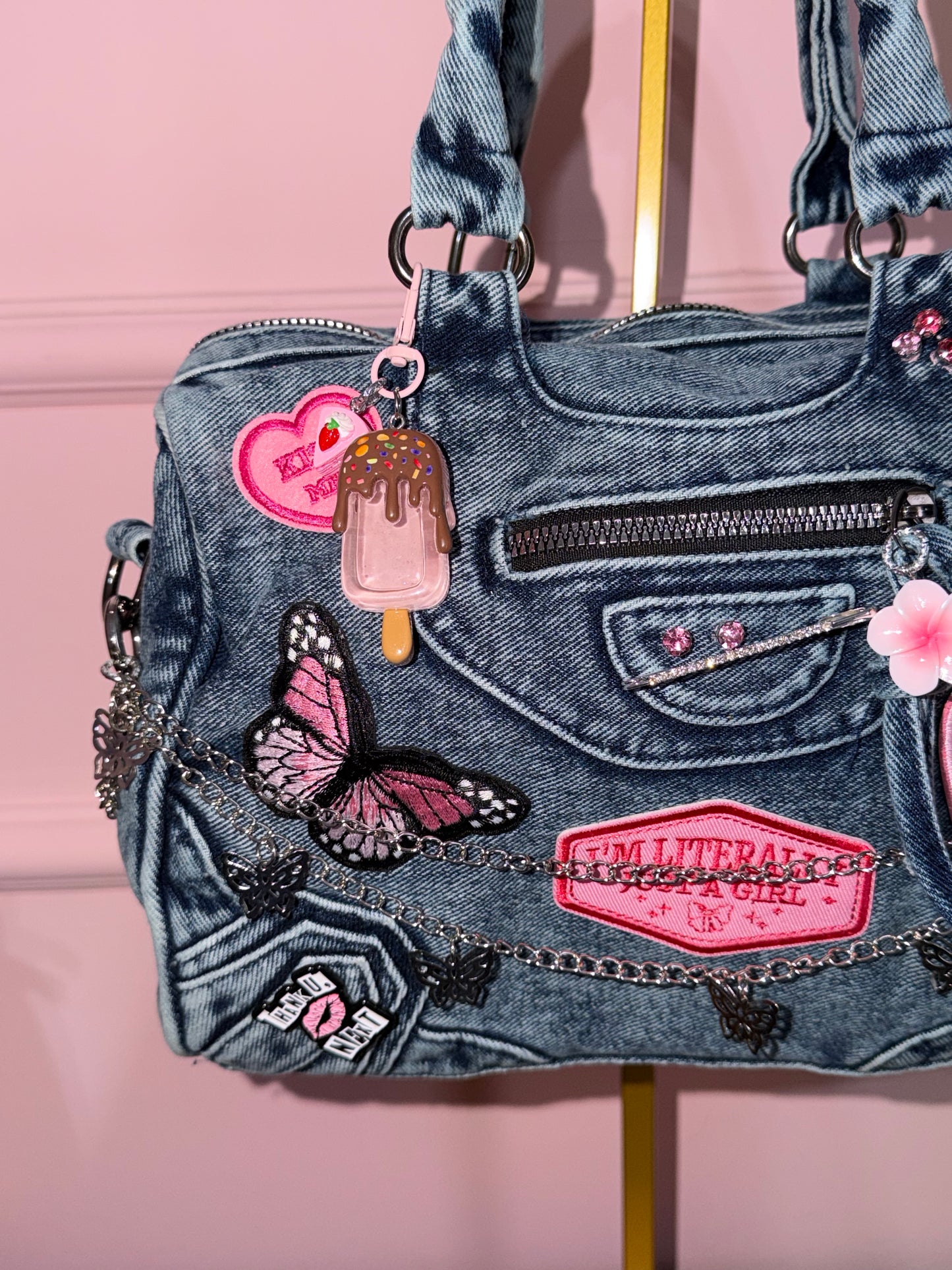 Borsa denim - Butterfly Girl