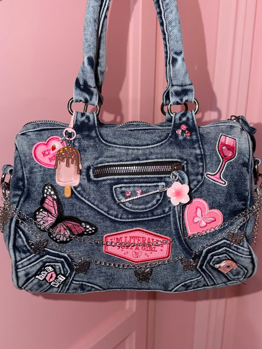 Borsa denim - Butterfly Girl