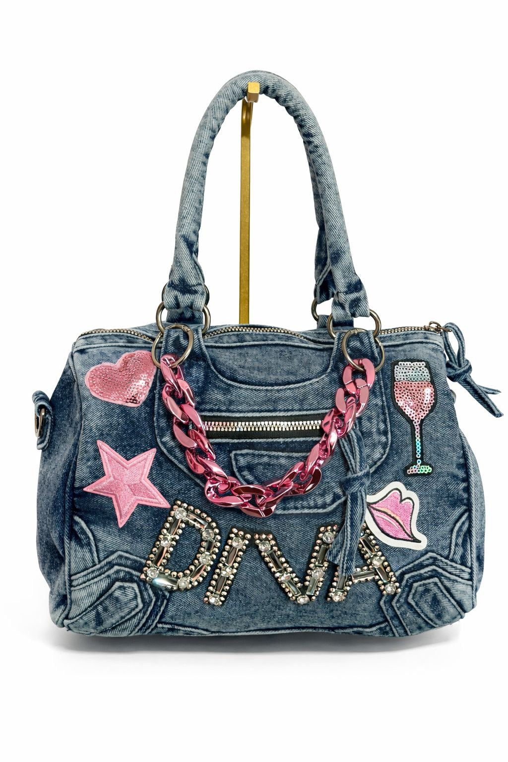 Borsa denim - Diva 28x20x14cm