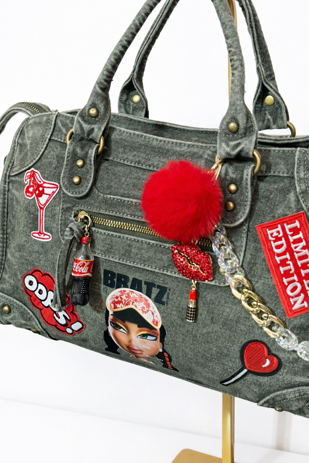 Borsa City Denim - Limited Edition Jade 37x26x15 cm