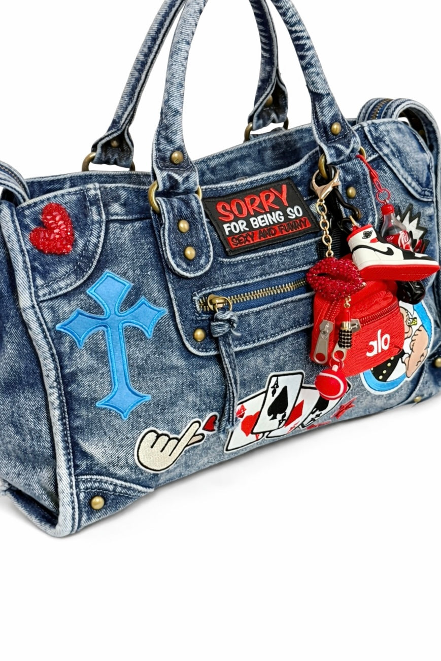 Borsa City Denim - Sexy&Funny 37x26x15 cm