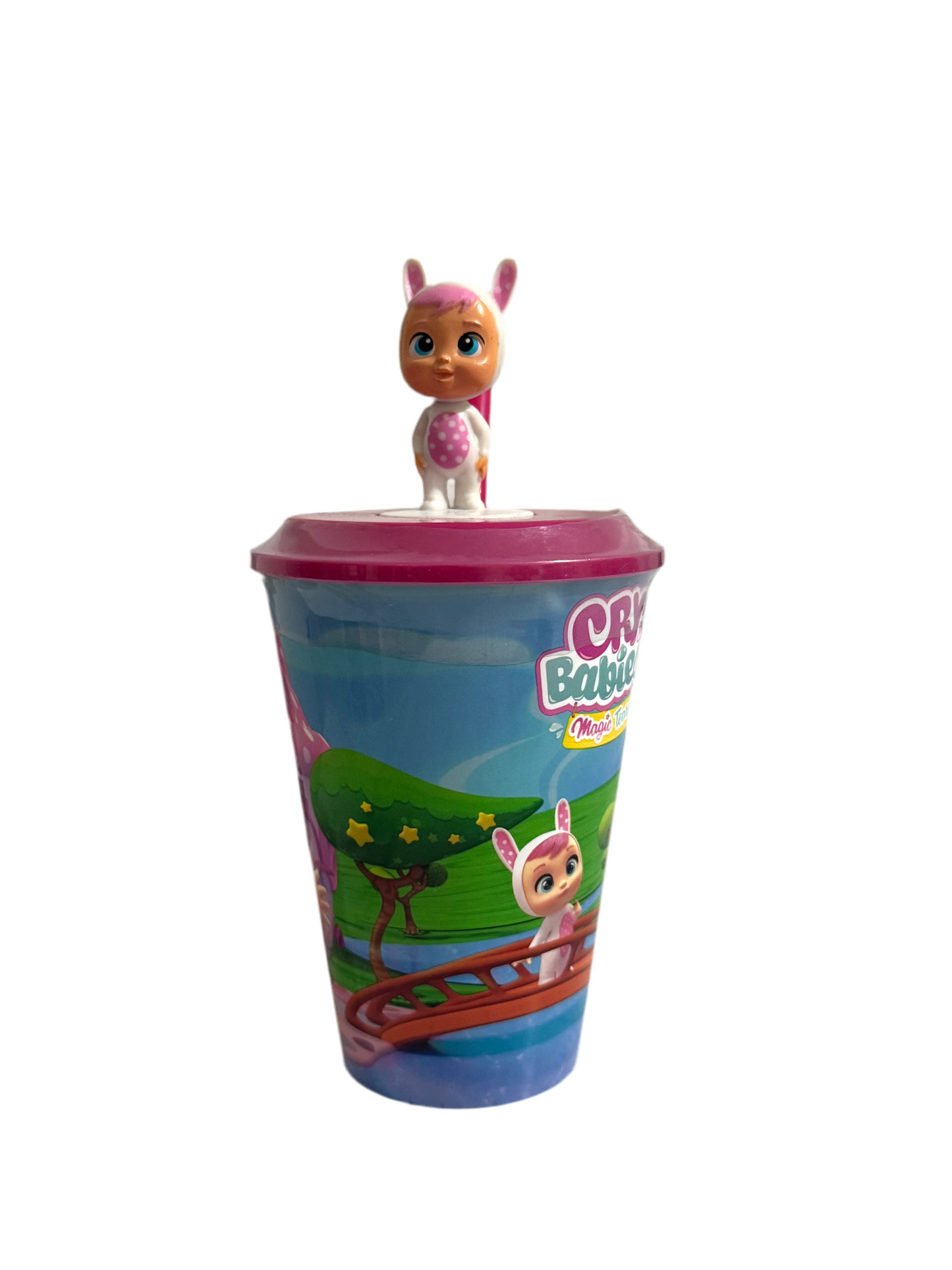 Cry babies cup with straw