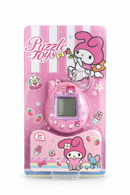 Kitty Portachiavi Mini Game Console - Tamagotchi Puzzle Toys - Gioco Portatile con Pet Game, Regalo Kawaii