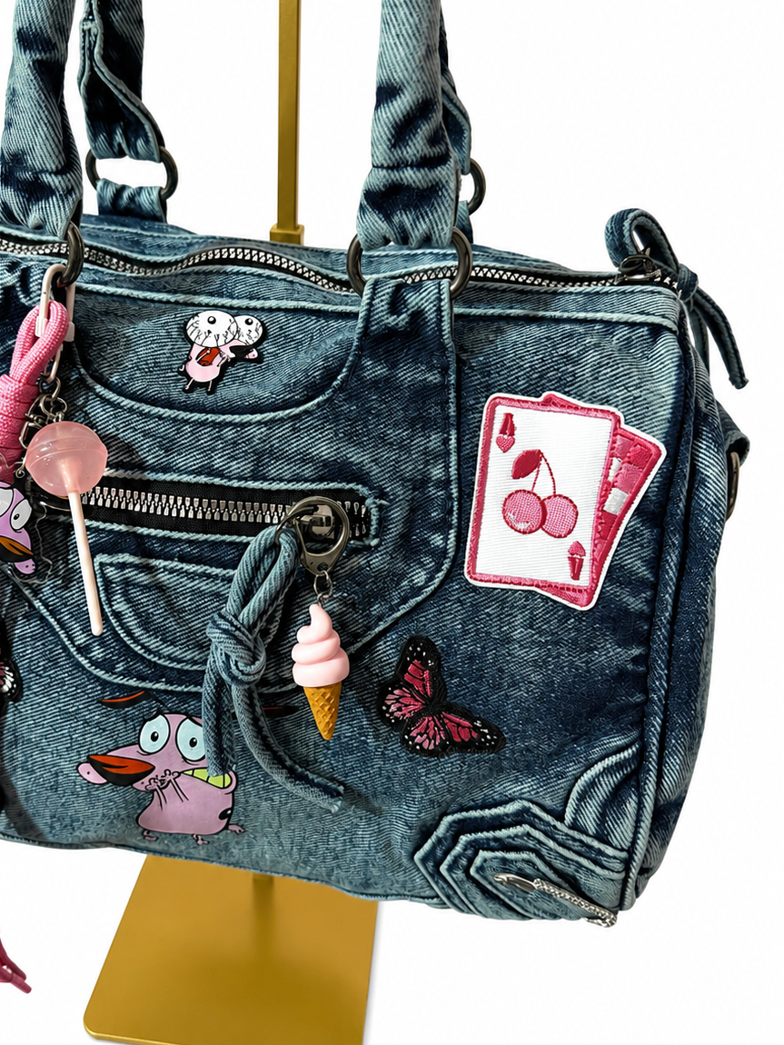 Borsa Denim - Courage Mood 28x20x14 cm
