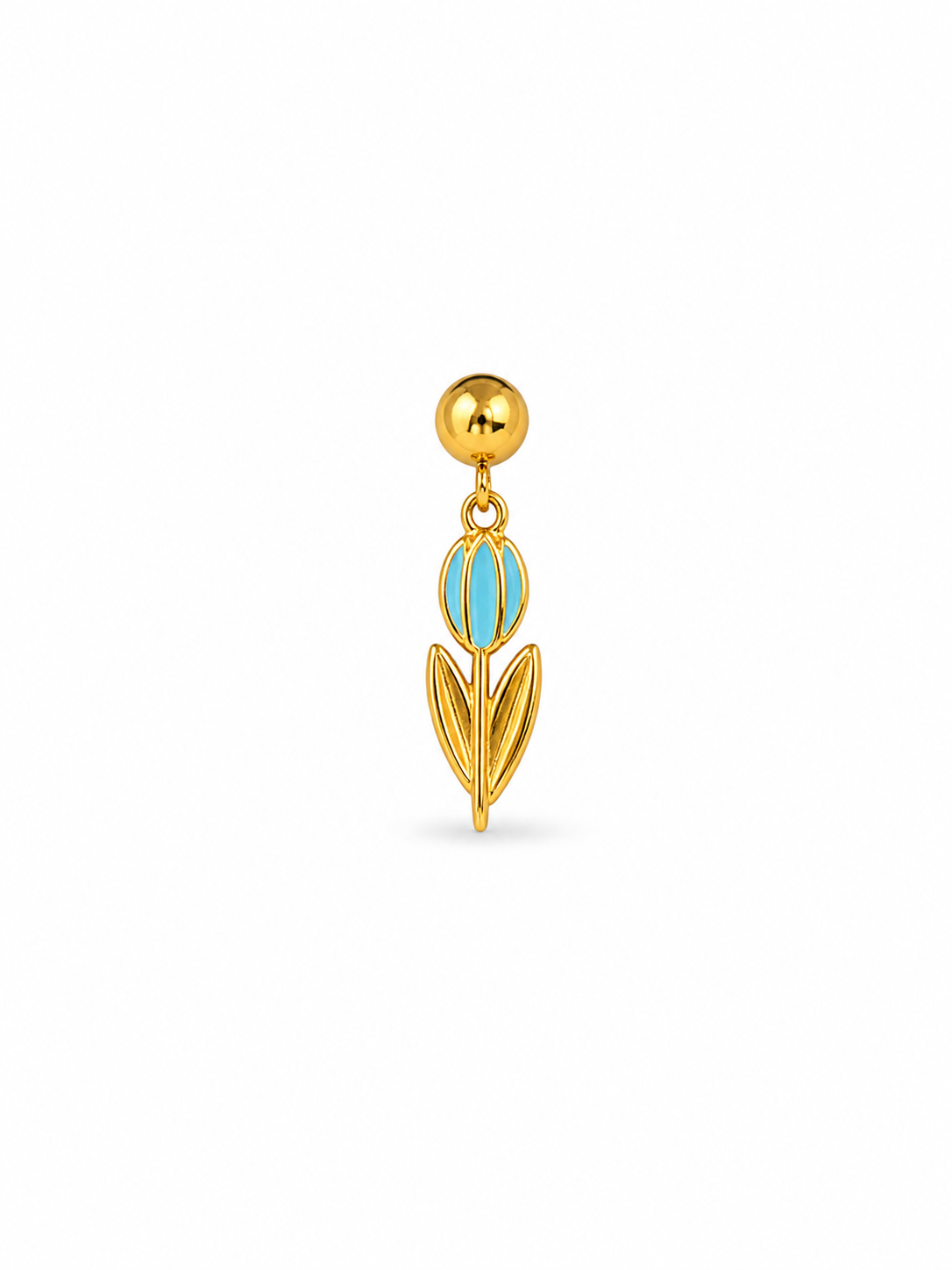 Golden Tulip Charm