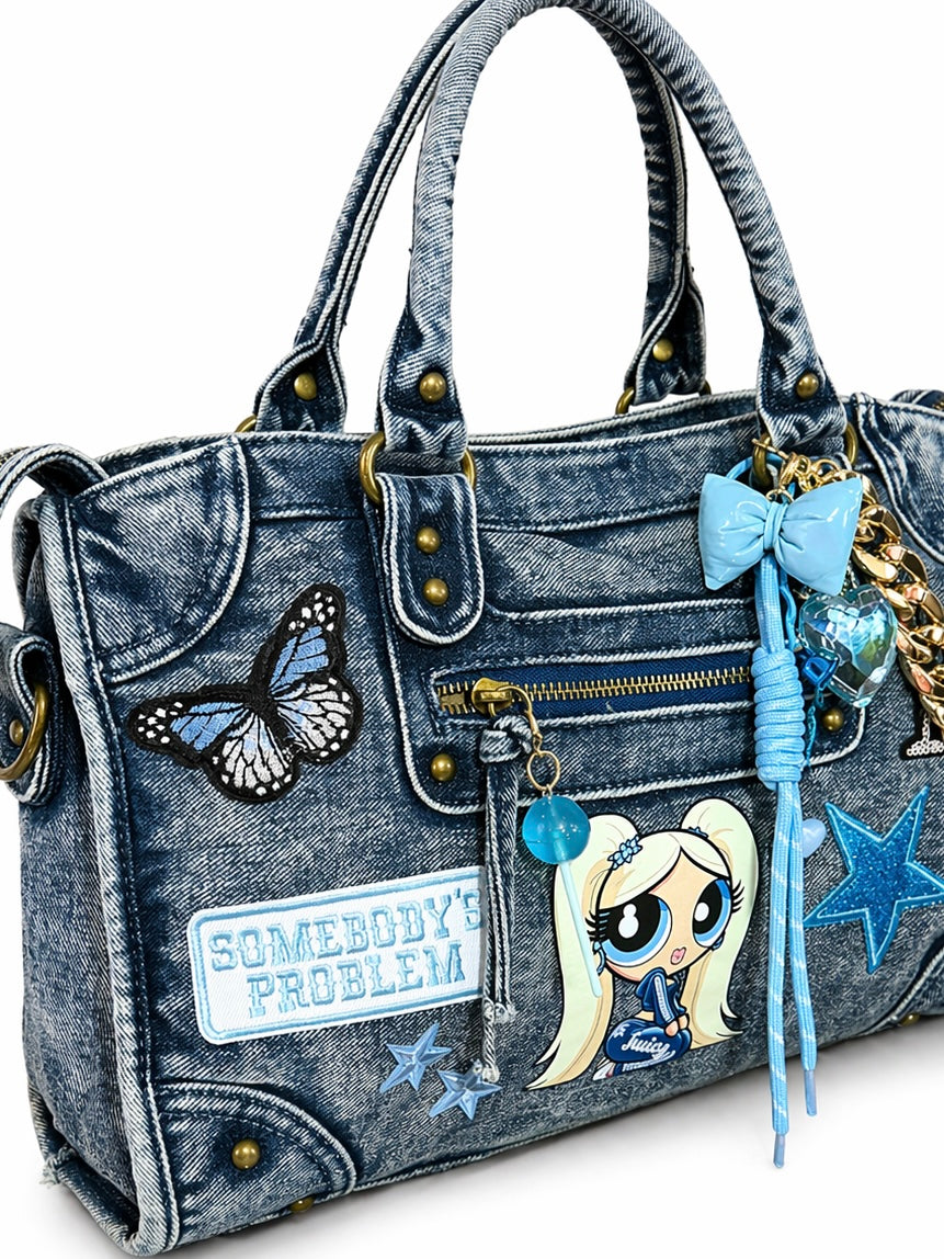 Borsa City Denim - Sky Girl Icon 37x26x15 cm