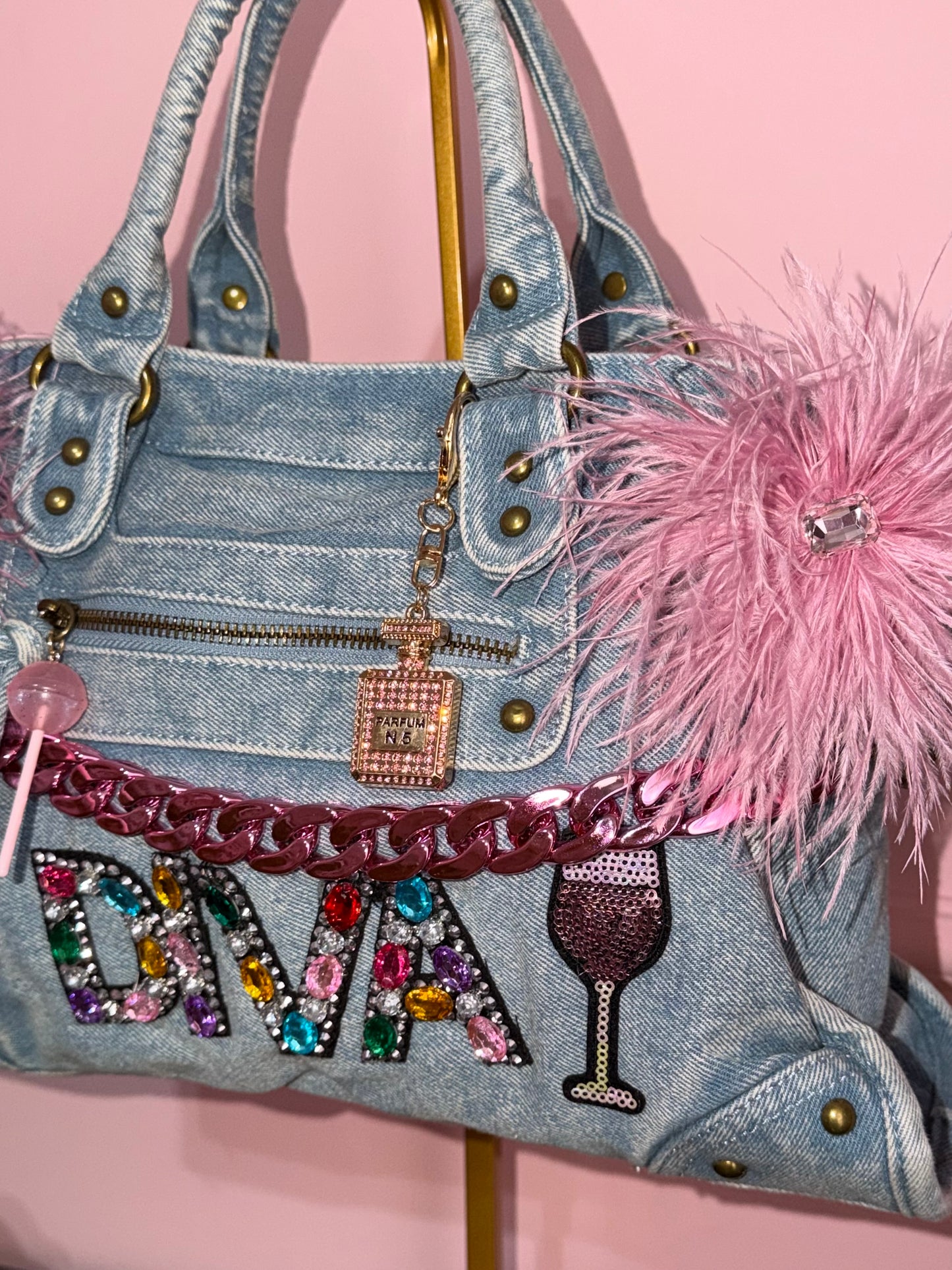 Borsa City Denim Diva 37x26x15cm