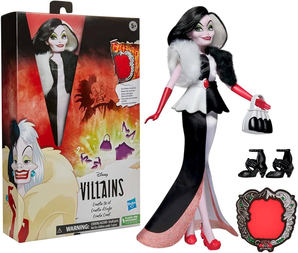 Bambola Hasbro Disney Princess Villains, Crudelia De Mon
