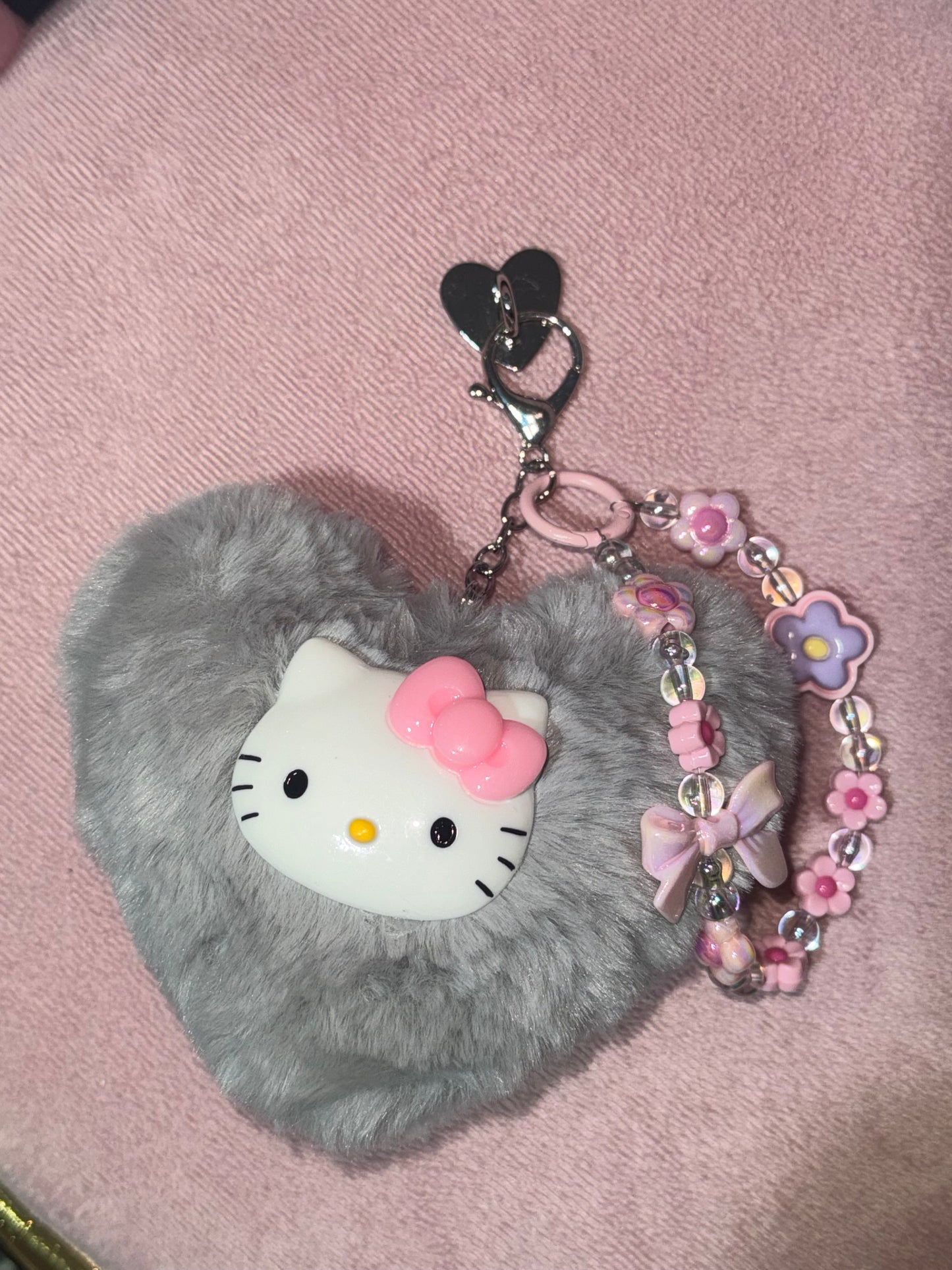 Breloques Chat Rose