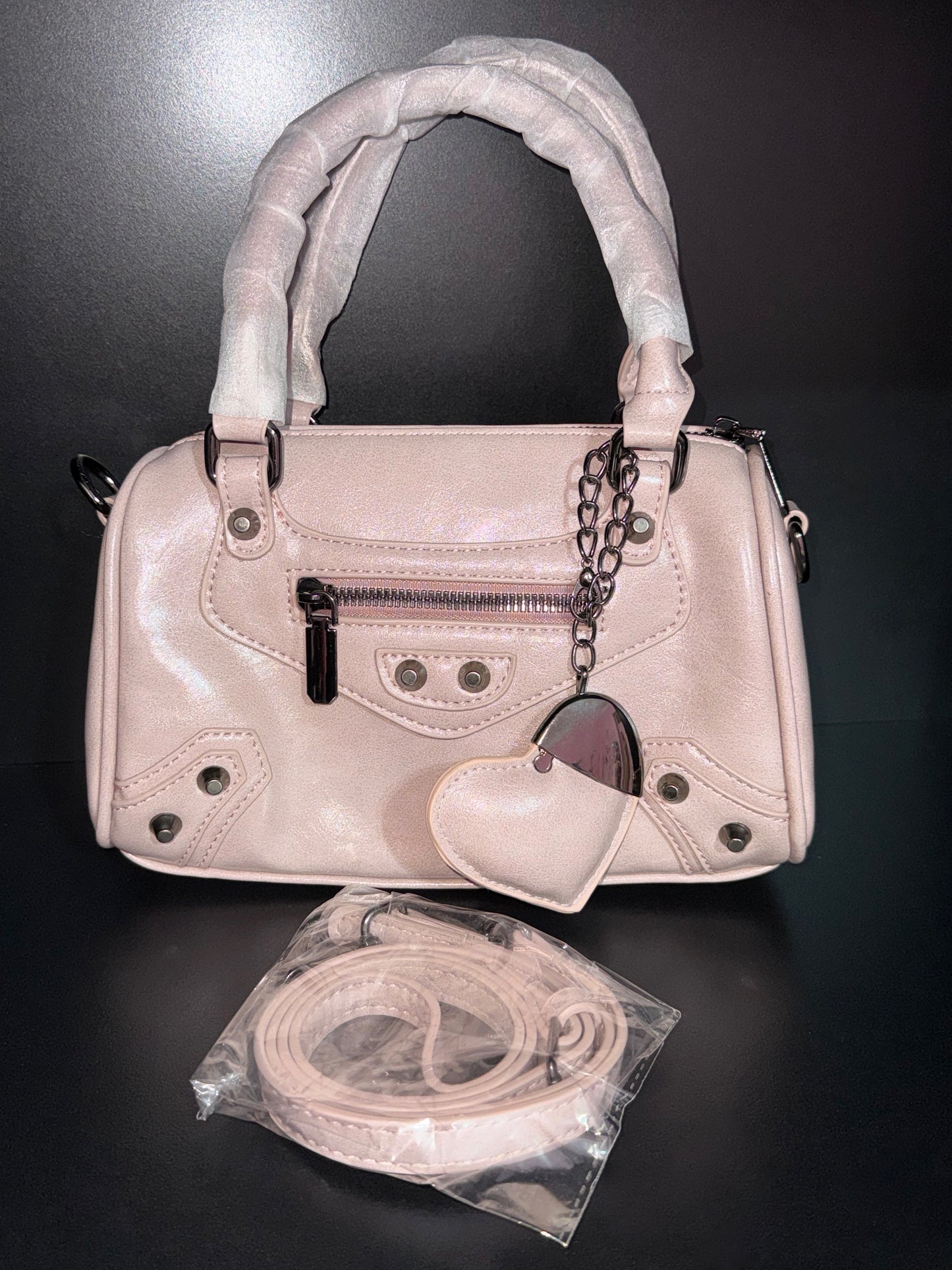 Mini City Bag - effetto vintage - con tracolla regolabile