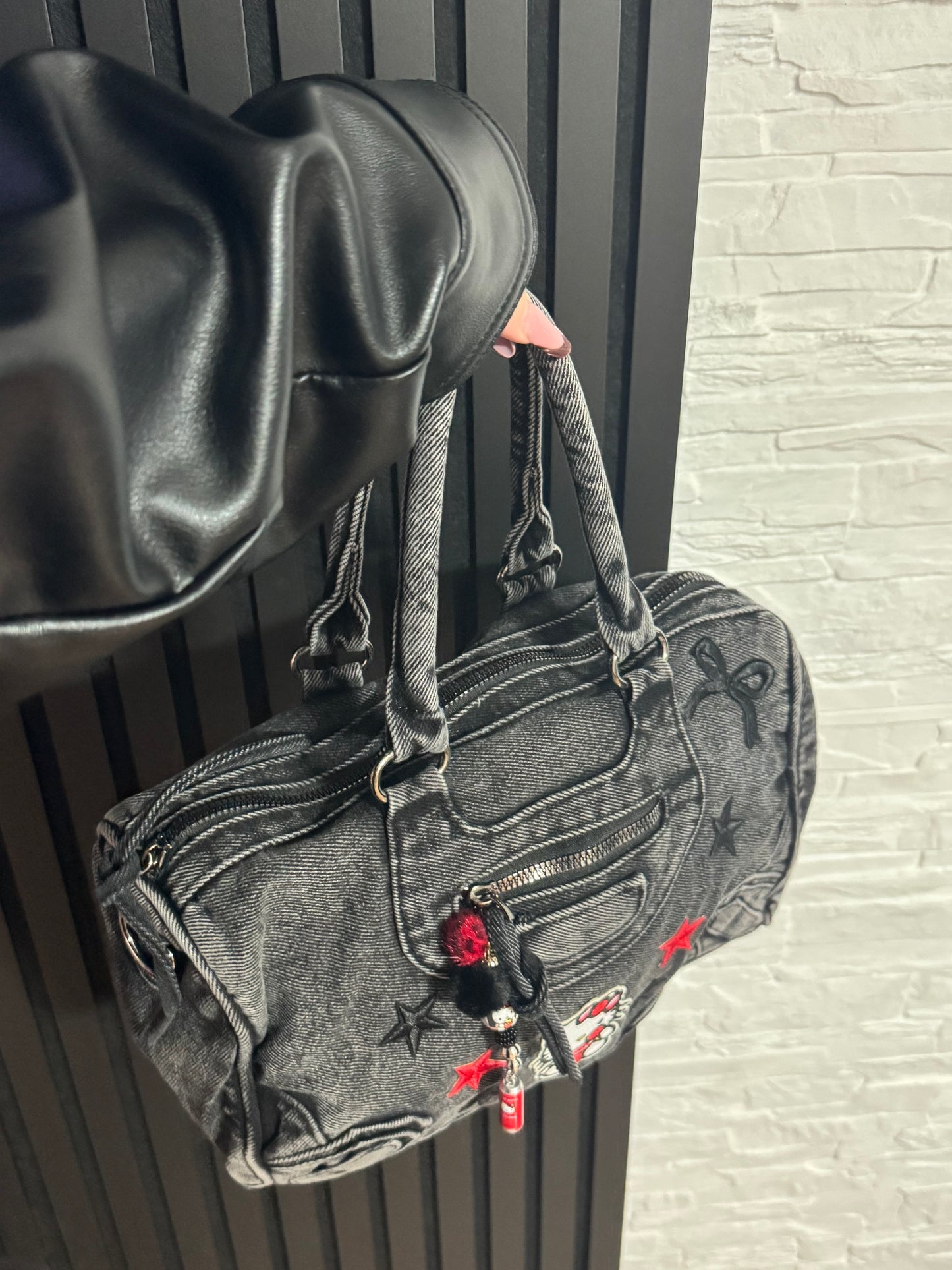 Kitty Rock Star Denim Bag 19x28 cm