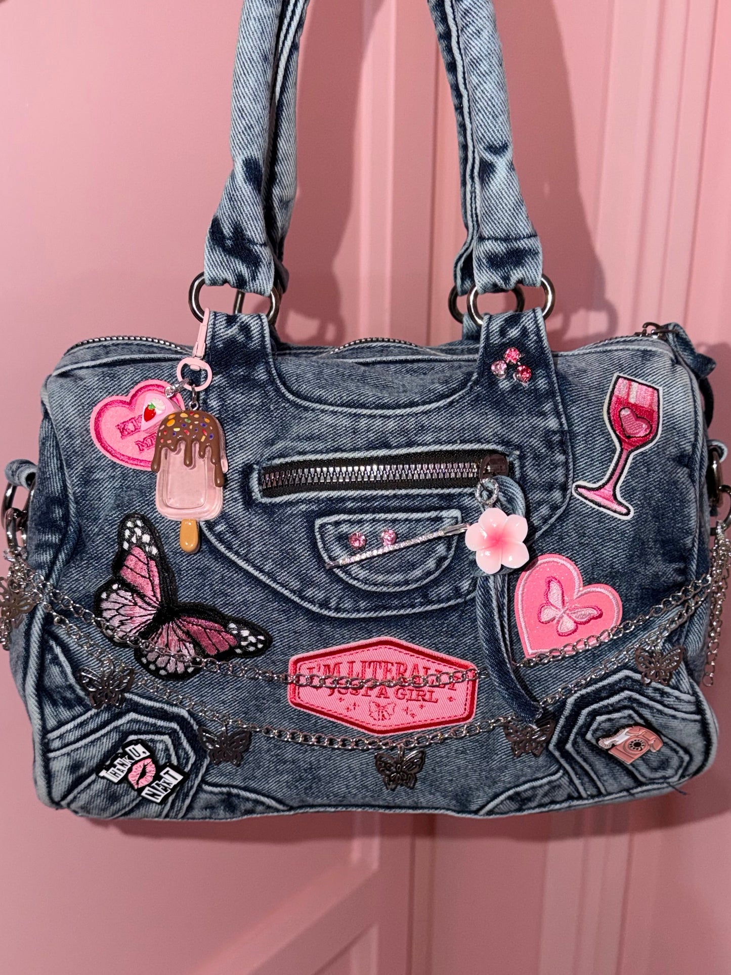 Borsa Denim - stile Y2k 28x20x14