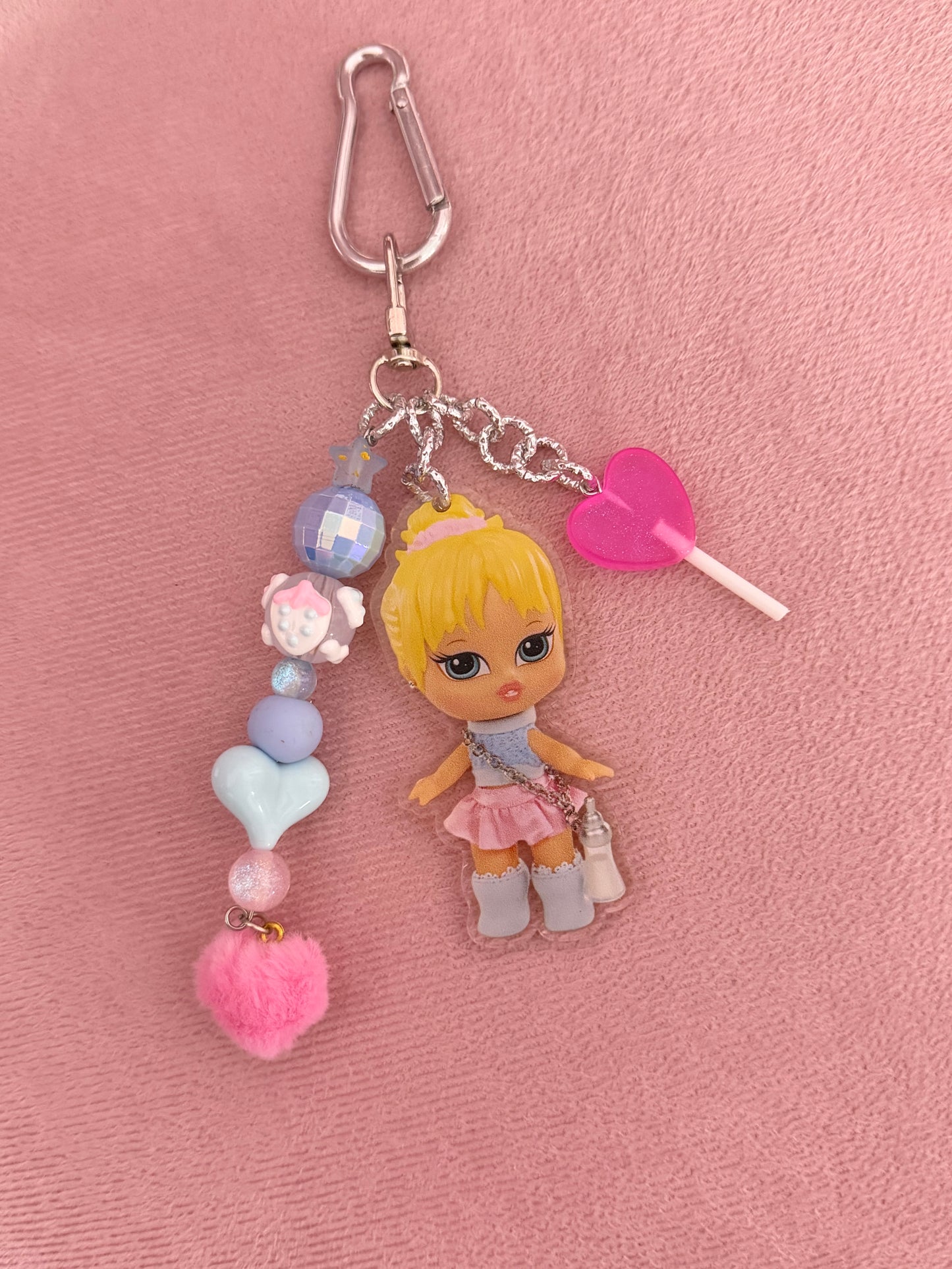Charm Portachiavi Baby Doll - Accessori alla moda per decorazione di borse e chiavi di auto