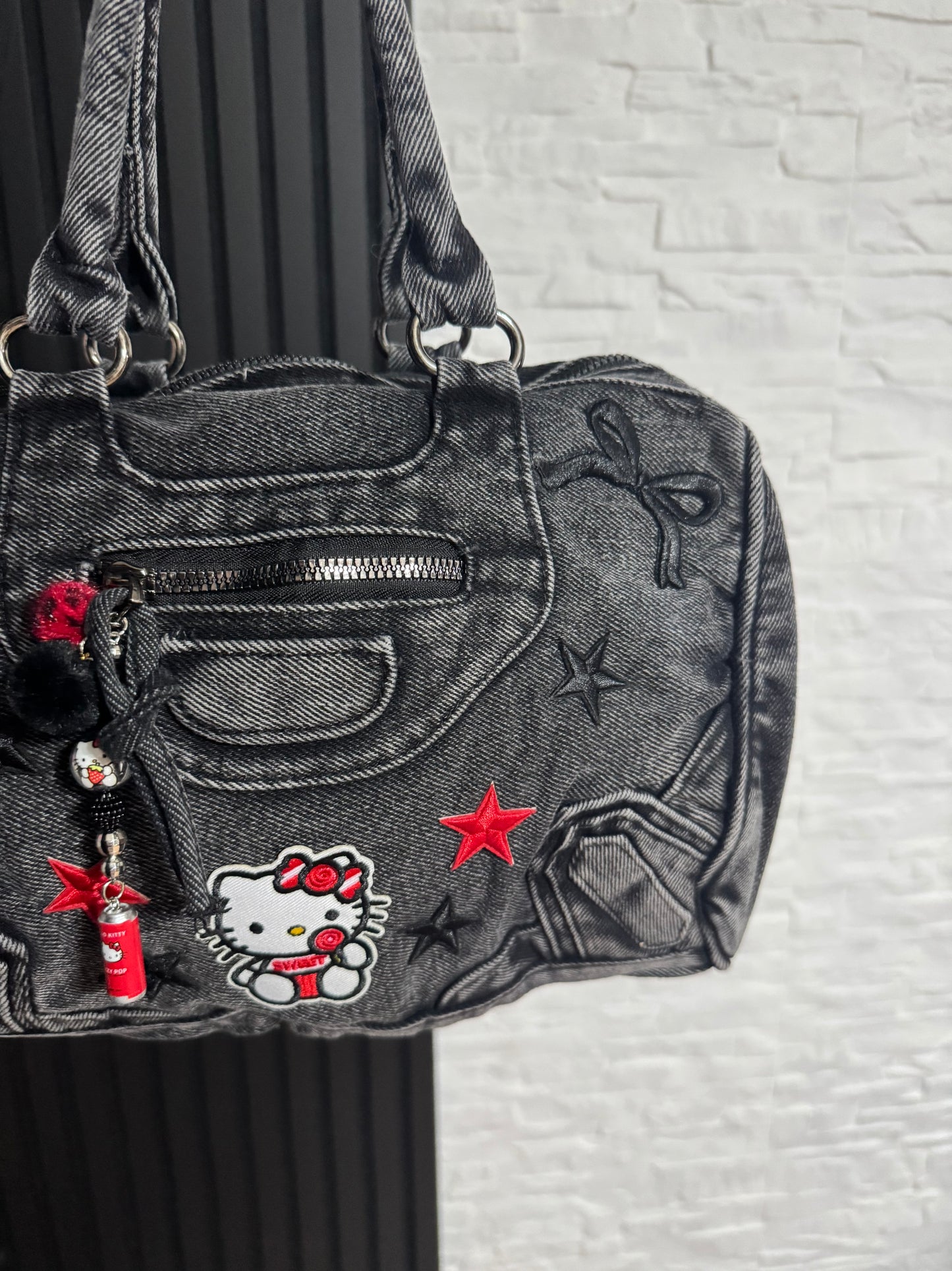 Kitty Rock Star Denim Bag 19x28 cm