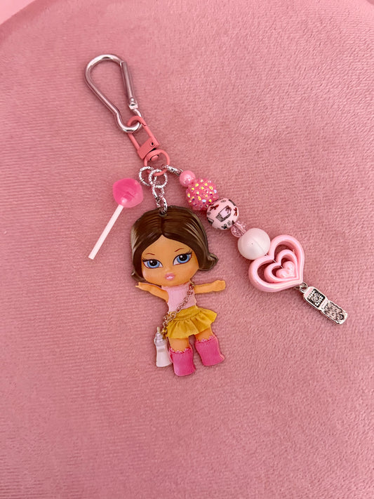 Charm Portachiavi Baby Doll - Accessori alla moda per decorazione di borse e chiavi di auto