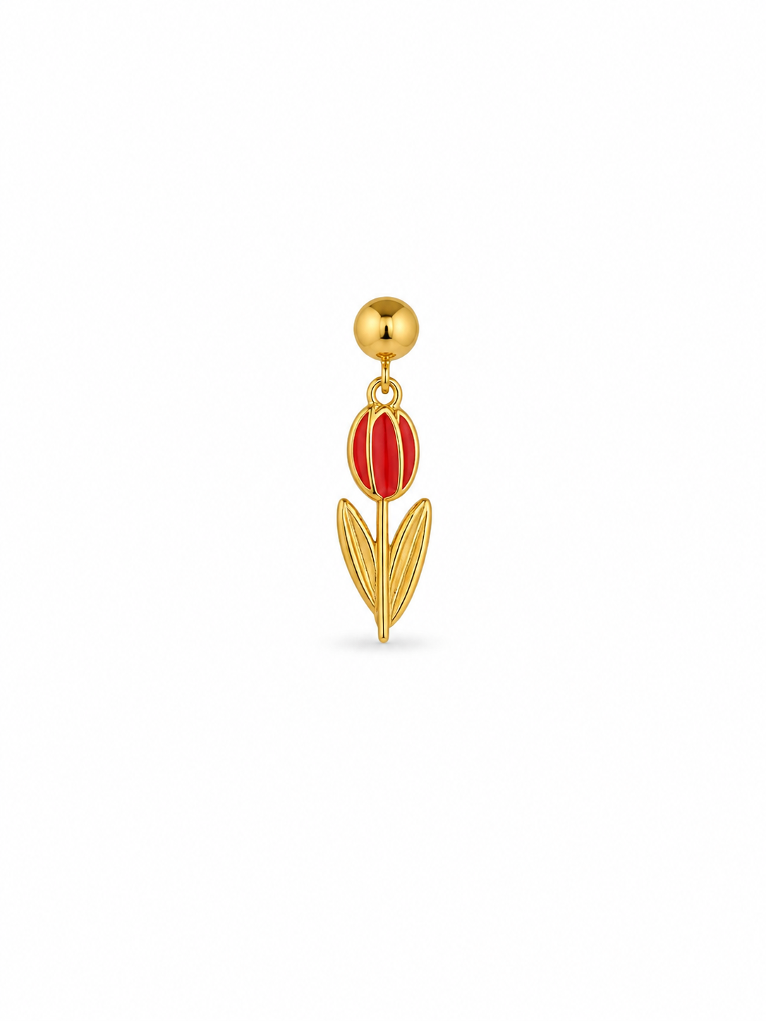 Golden Tulip Charm