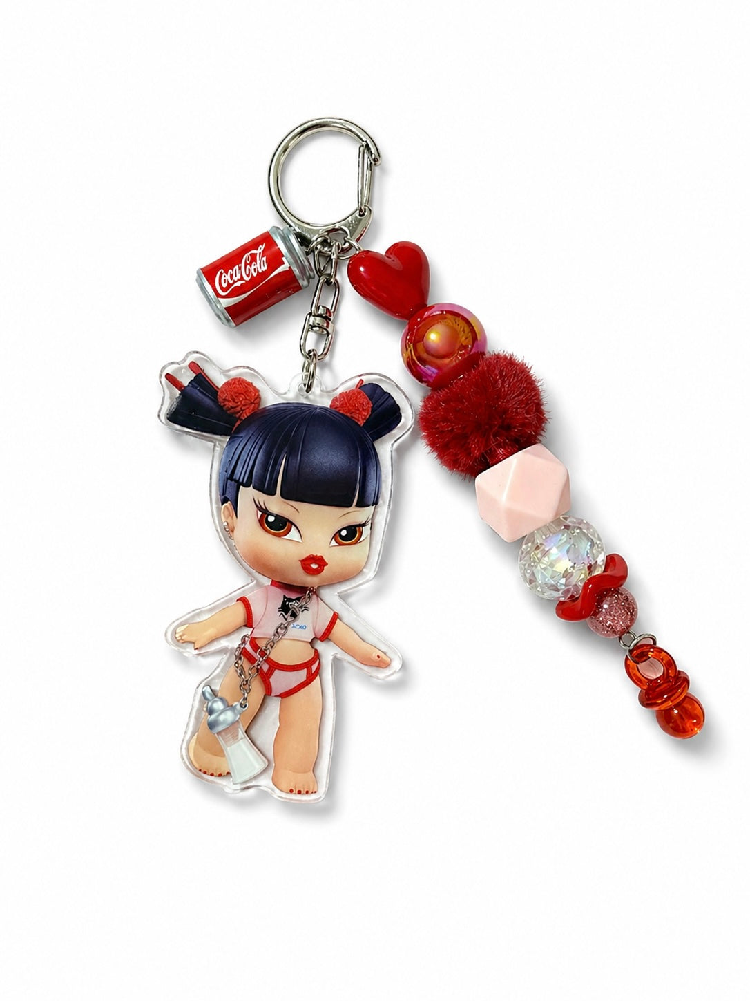 Charm Portachiavi Baby Doll - Accessori alla moda per decorazione di borse e chiavi di auto