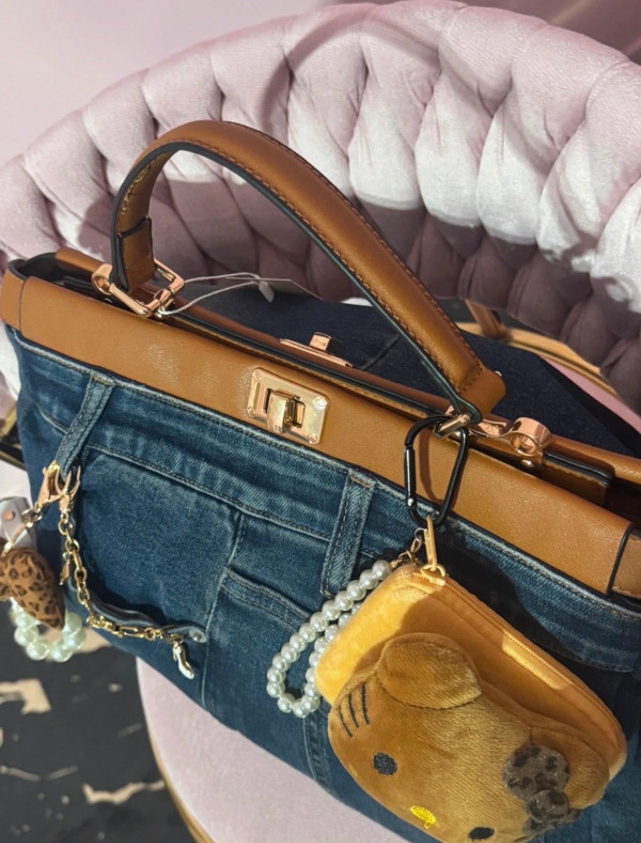 Maxi Borsa Kitty Denim