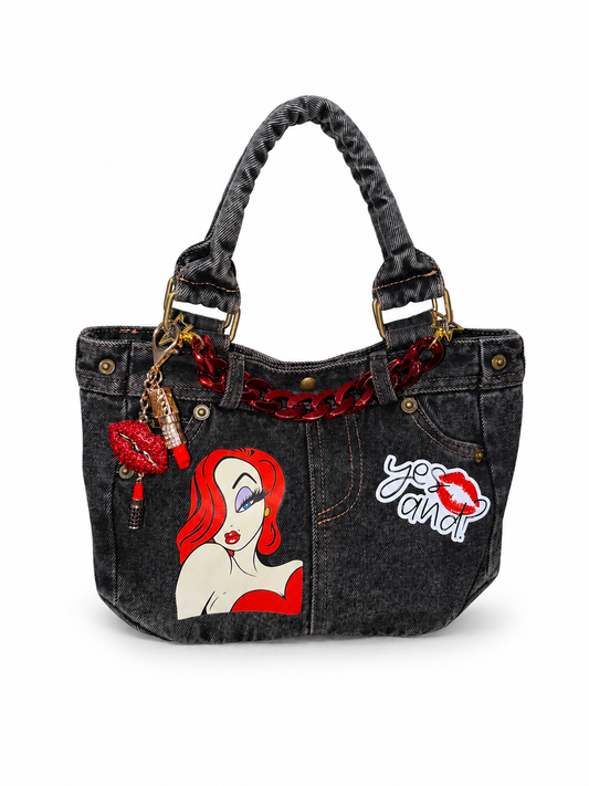 Borsa Y2K Mini Tote - Red Bombshell