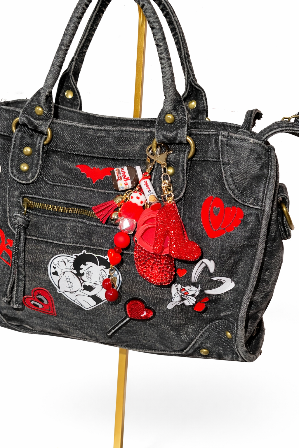 Borsa City Denim - Love Crash 37x26x15 cm