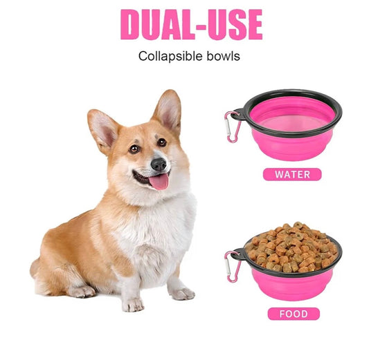 Ciotola per cani pieghevole