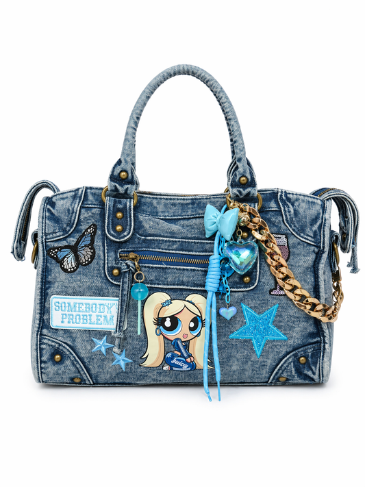 Borsa City Denim - Sky Girl Icon 37x26x15 cm