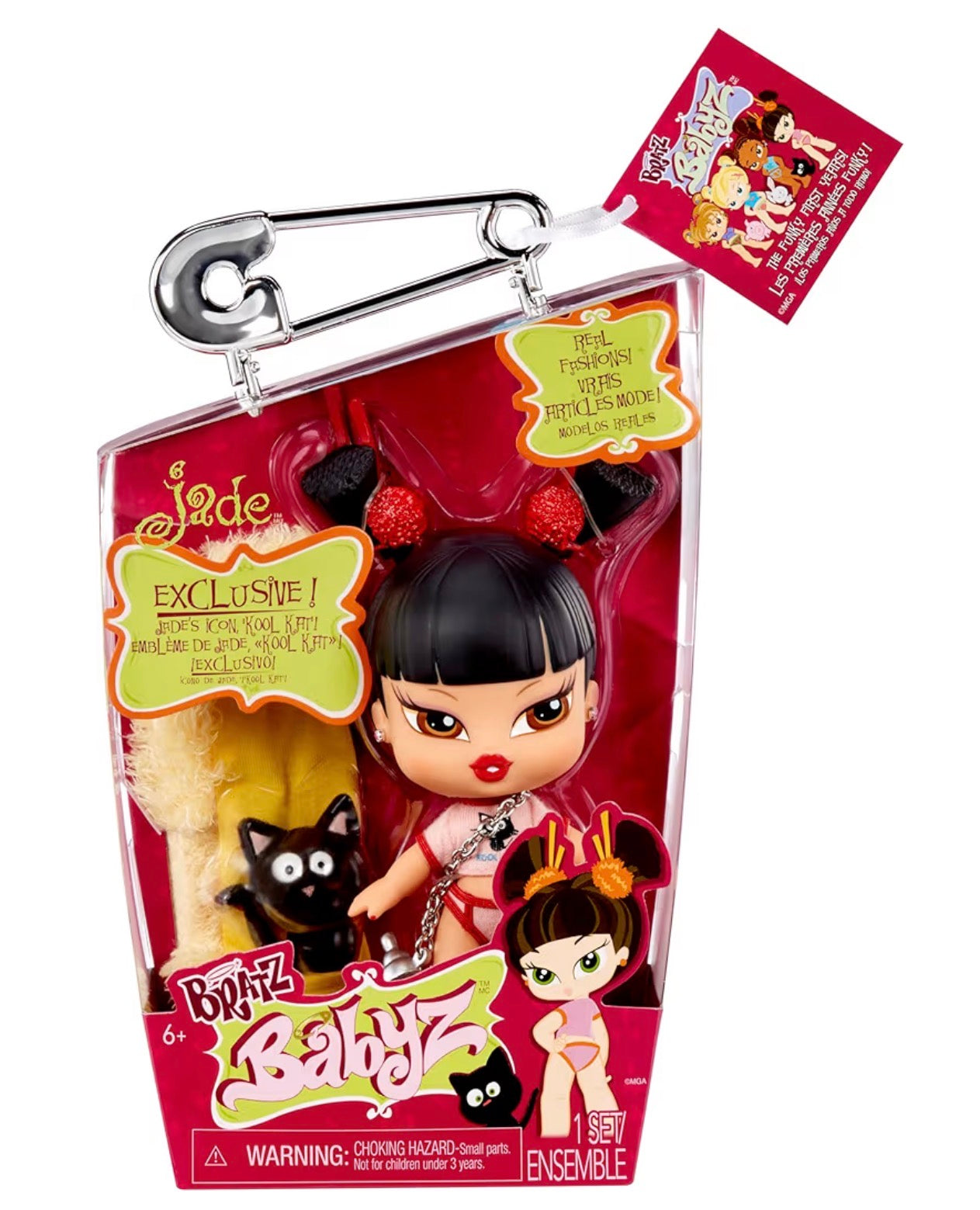 Bratz Babyz Bambola Fashion da Collezione - con Abiti Veri e Animale Domestico - Età 6+
