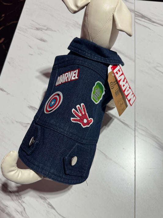 Giubbino jeans Marvel per cane
