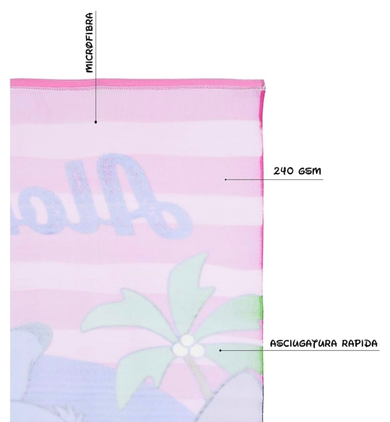 Disney microfibre beach towel 70x140 cm