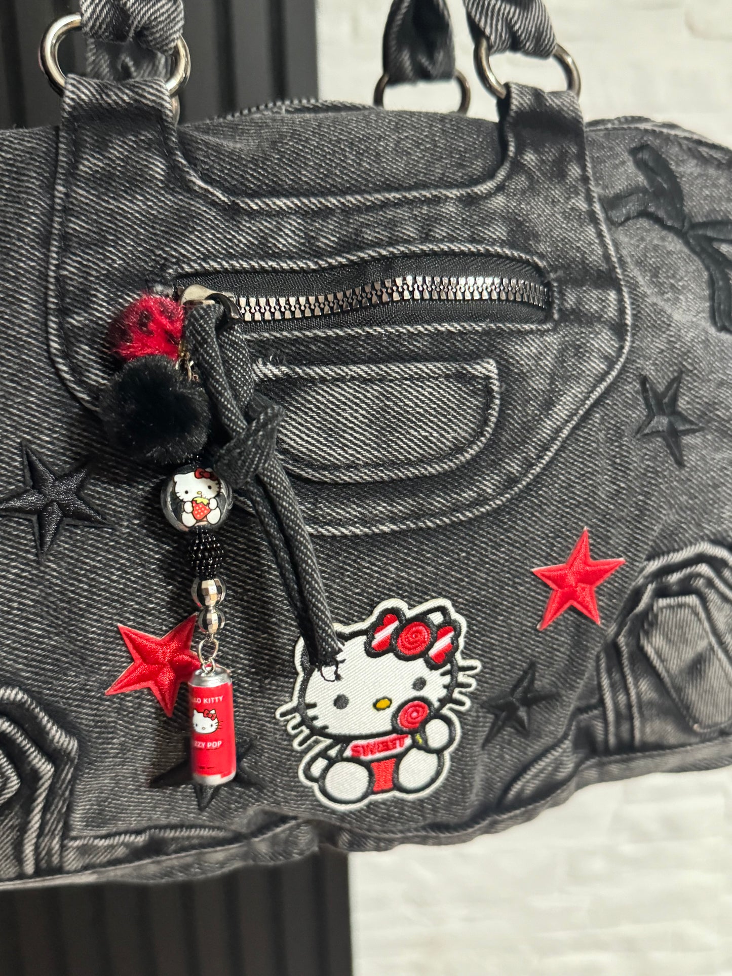 Kitty Rock Star Denim Bag 19x28 cm