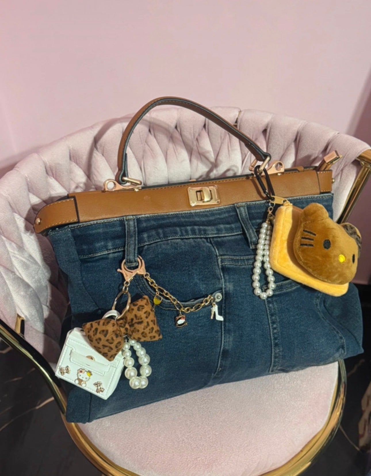 Maxi Borsa Kitty Denim