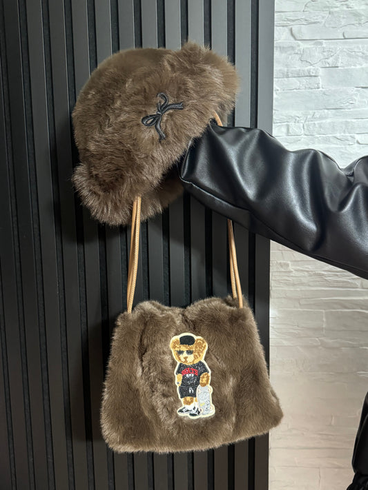 Borsa & Cappello Marrone Teddy