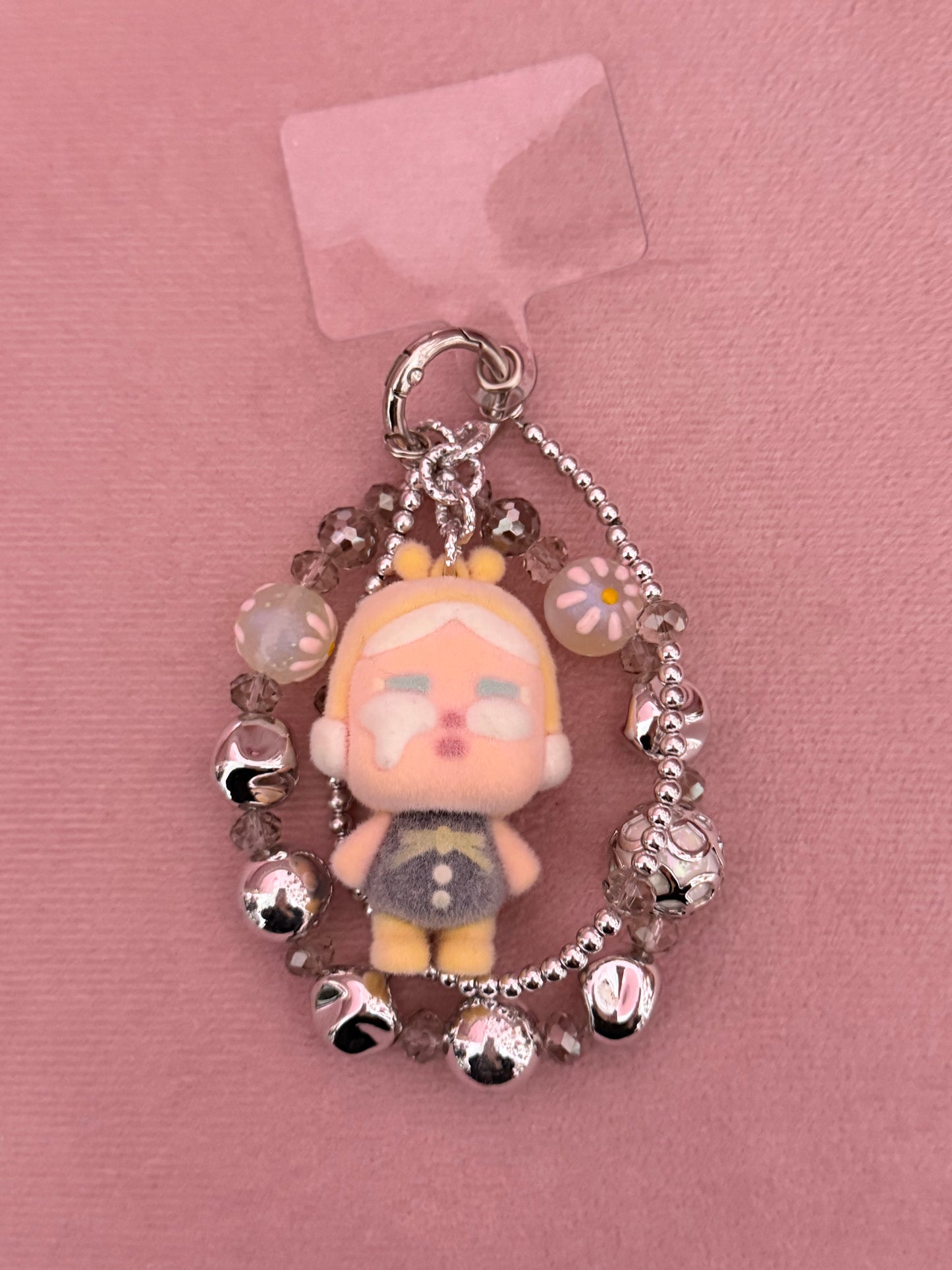 Catena Cry Baby per telefono decorata con perline, cordino alla moda per telefono