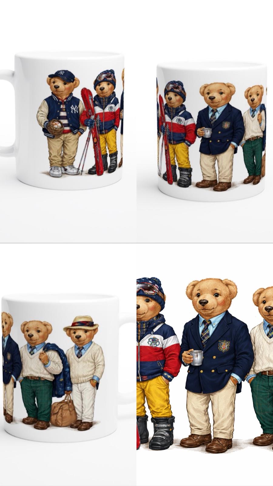 Tazza in ceramica Gentleman Bears 350ml