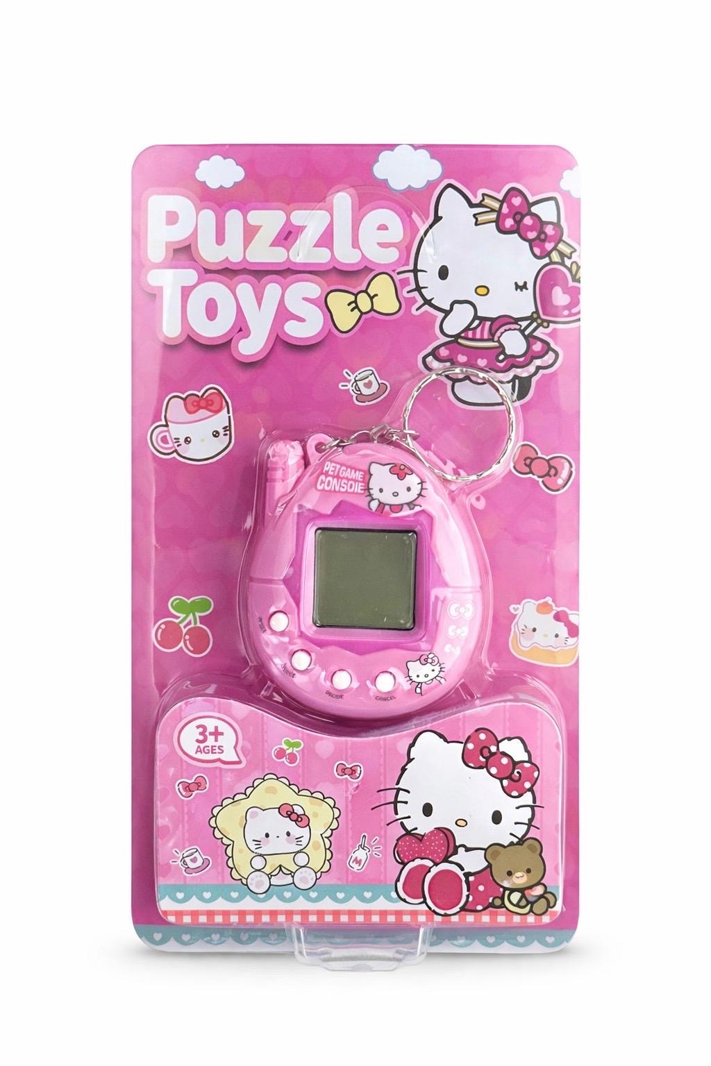 Kitty Portachiavi Mini Game Console - Tamagotchi Puzzle Toys - Gioco Portatile con Pet Game, Regalo Kawaii