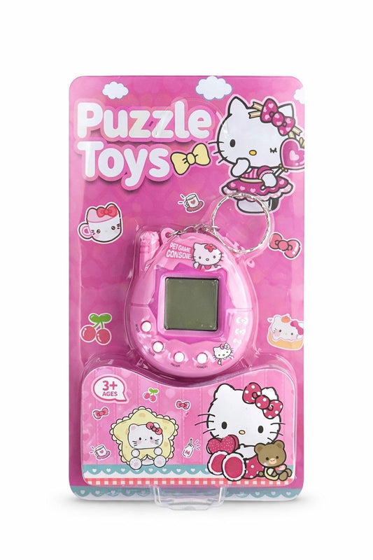 Kitty Portachiavi Mini Game Console - Tamagotchi Puzzle Toys - Gioco Portatile con Pet Game, Regalo Kawaii