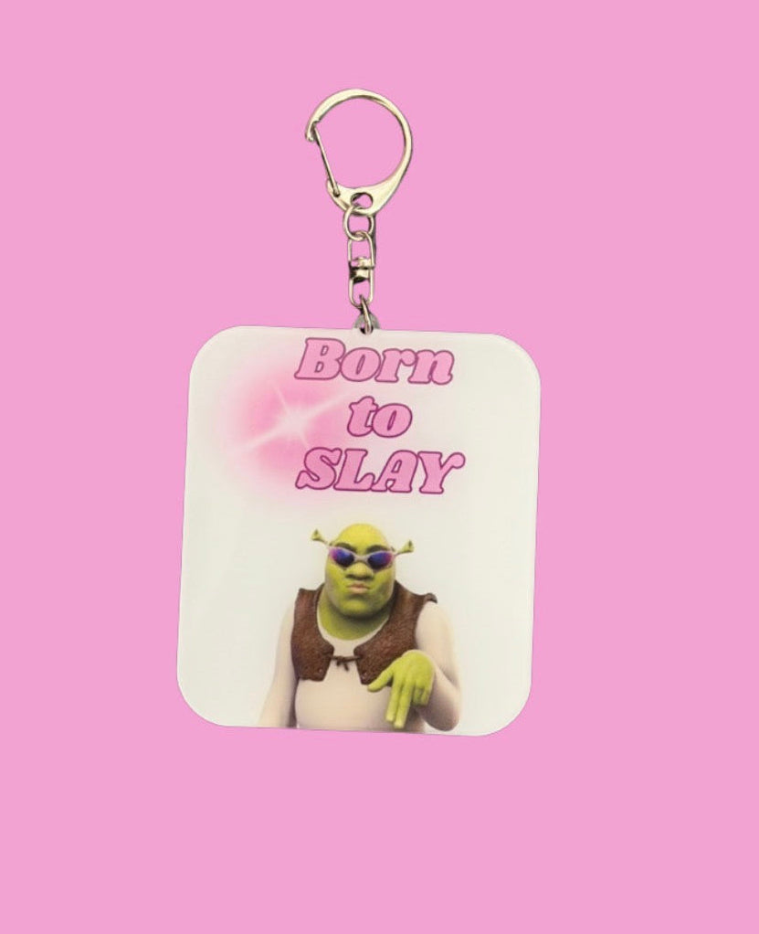 Portachiavi Shrek - Accessori alla moda per decorazione di borse e chiavi di auto
