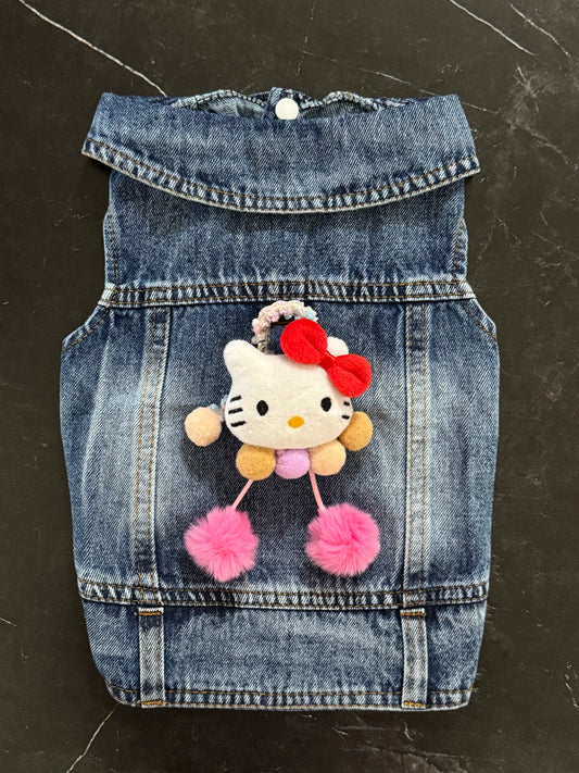 Gilet in denim Kitty