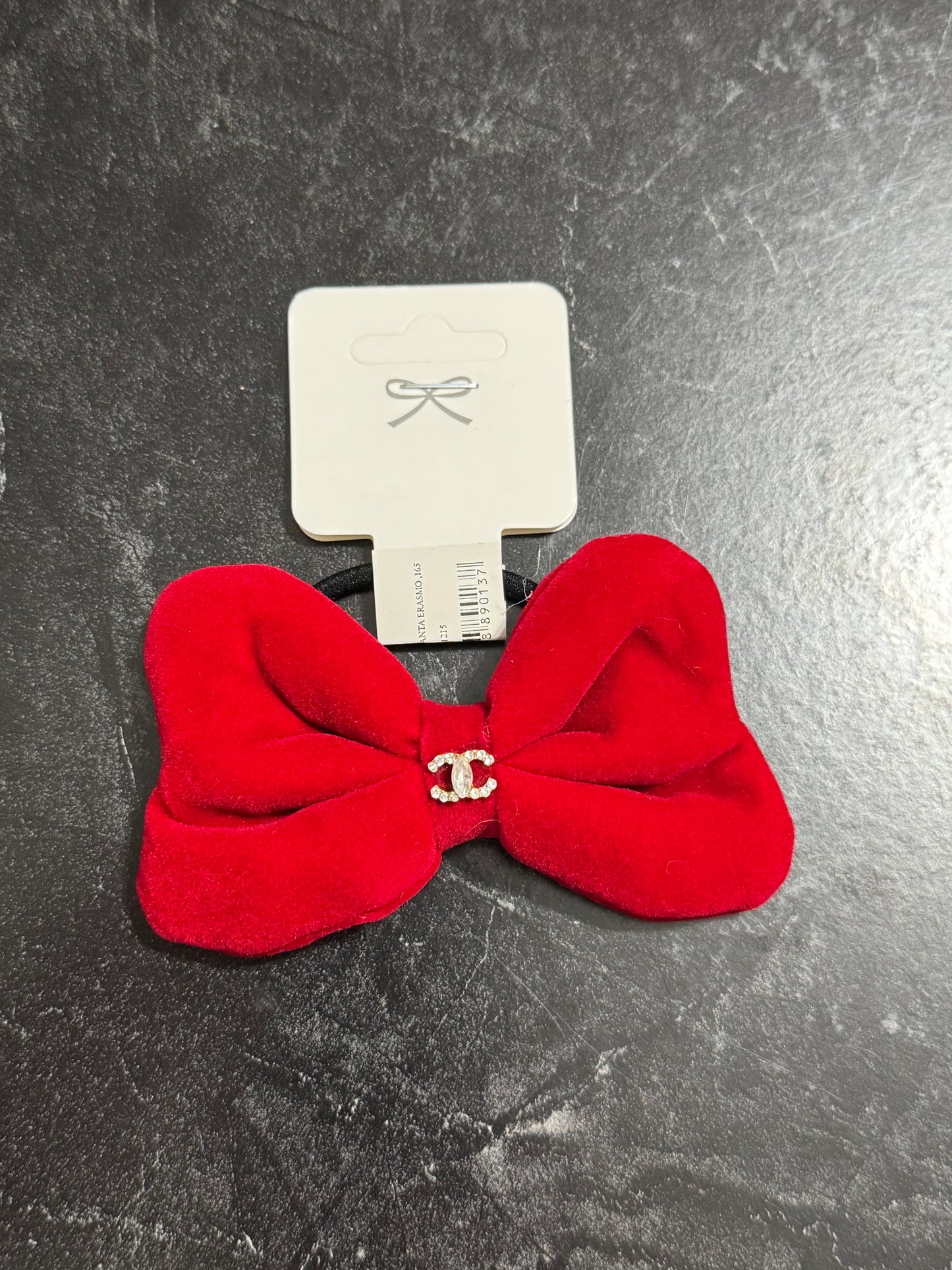 Elastico fiocco rosso luxury