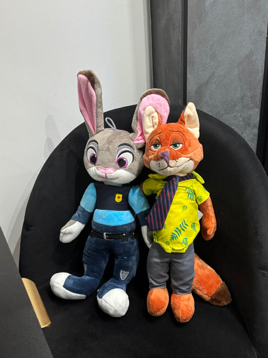 Set Peluche Zootropolis – Judy Hopps & Nick Wilde