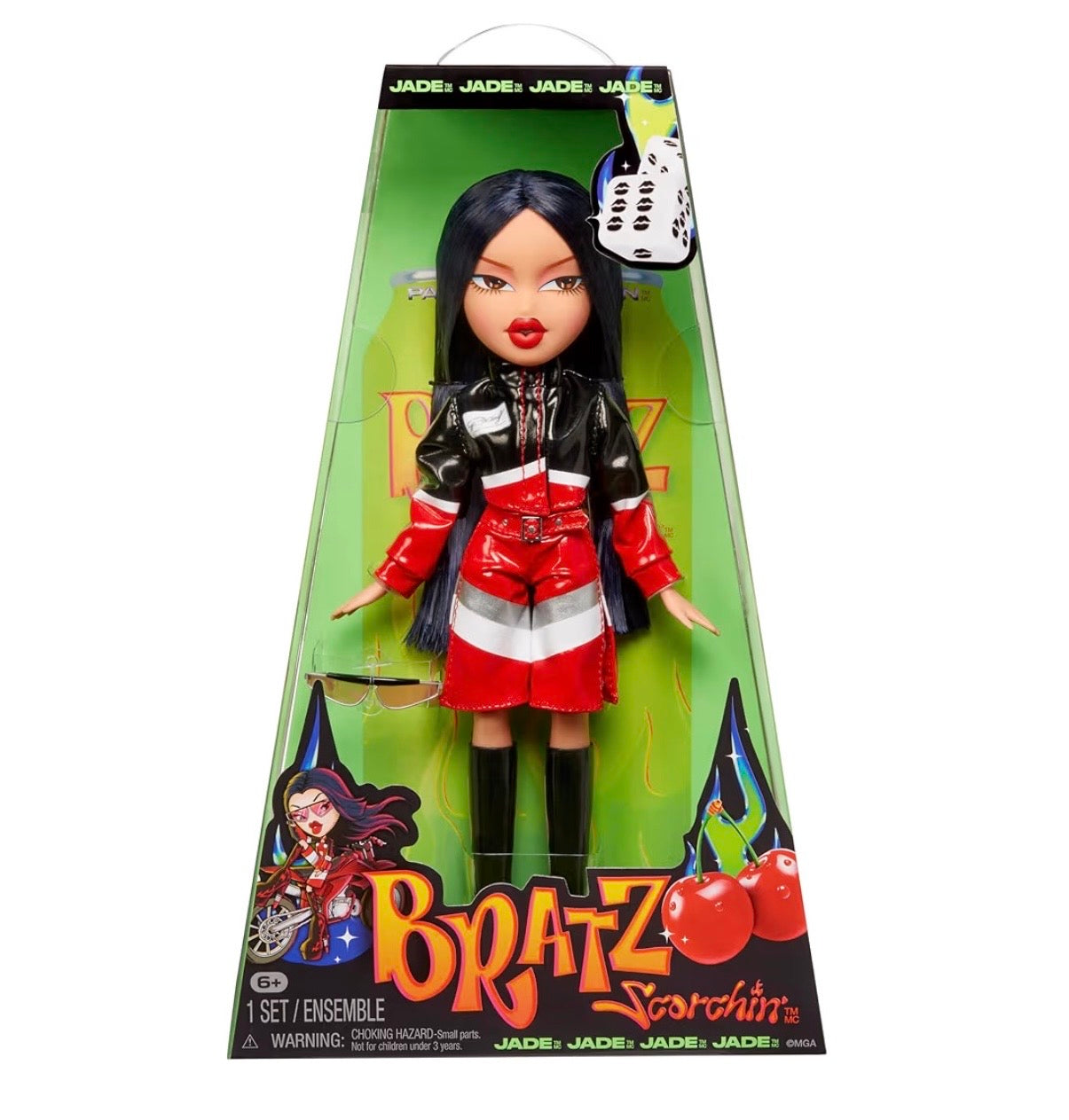 Bratz Scorchin' Yasmin - Include 1 Bambola Fashion con Abiti e Accessori, Bambole ispirate alle Moto, Bei Giocattoli per Bambine