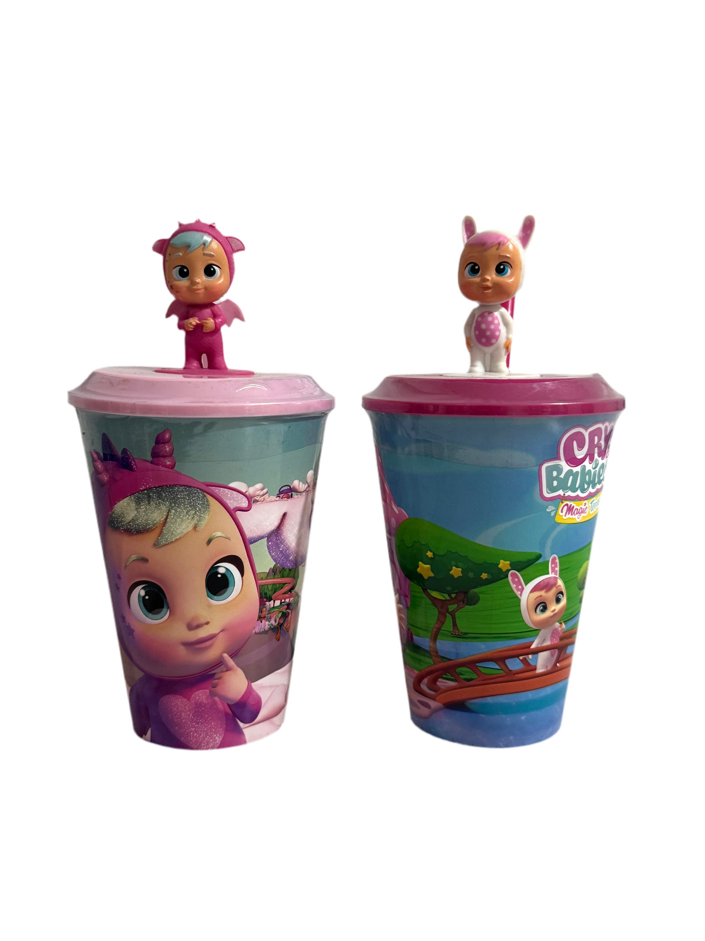 Cry babies cup with straw