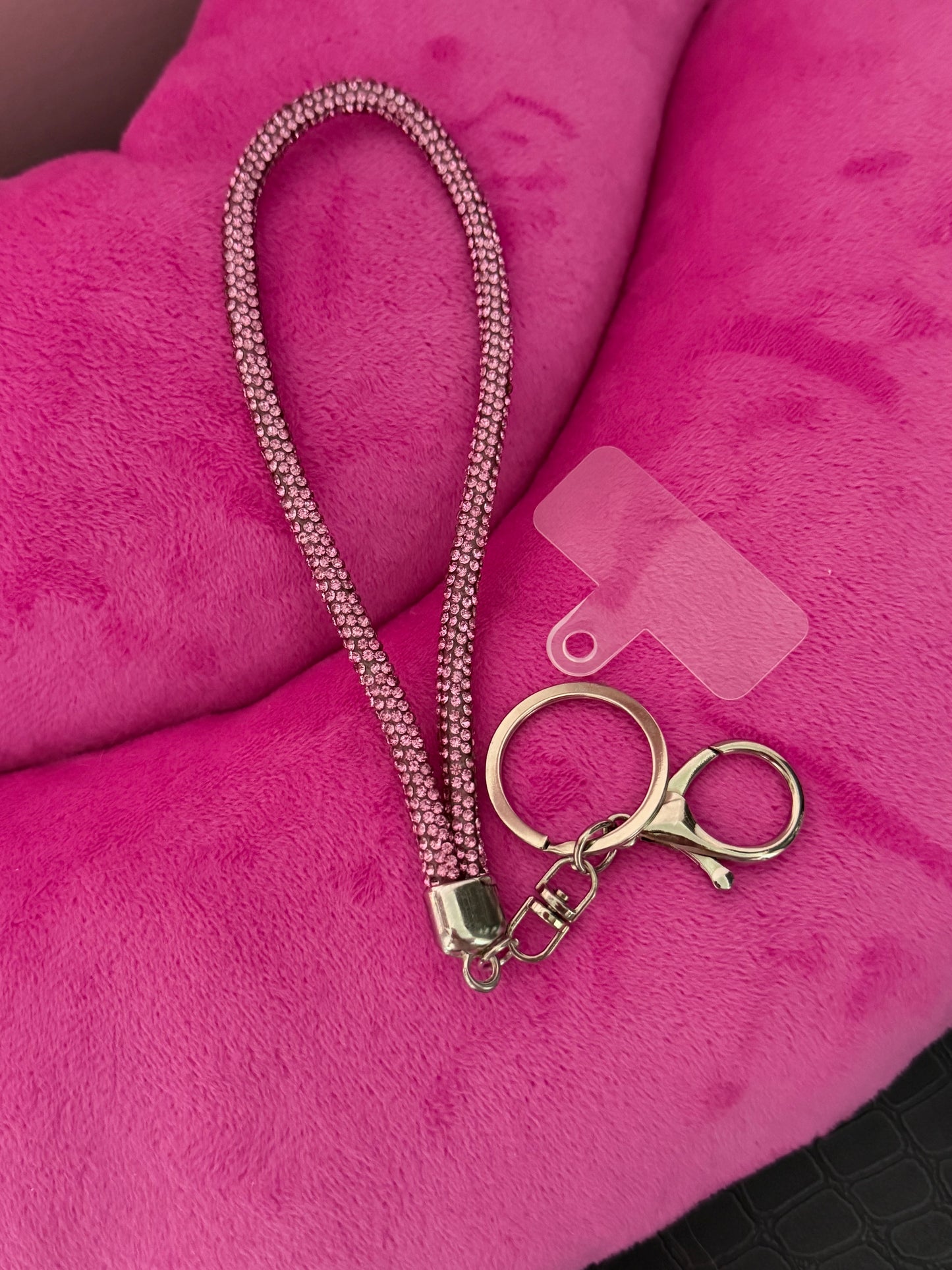 Catena per telefono decorata con strass, cordino alla moda per telefono