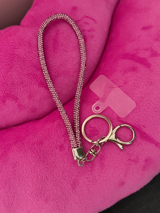 Catena per telefono decorata con strass, cordino alla moda per telefono