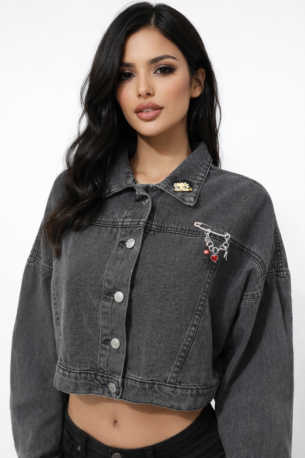 Giacca Crop Denim - Love Betty