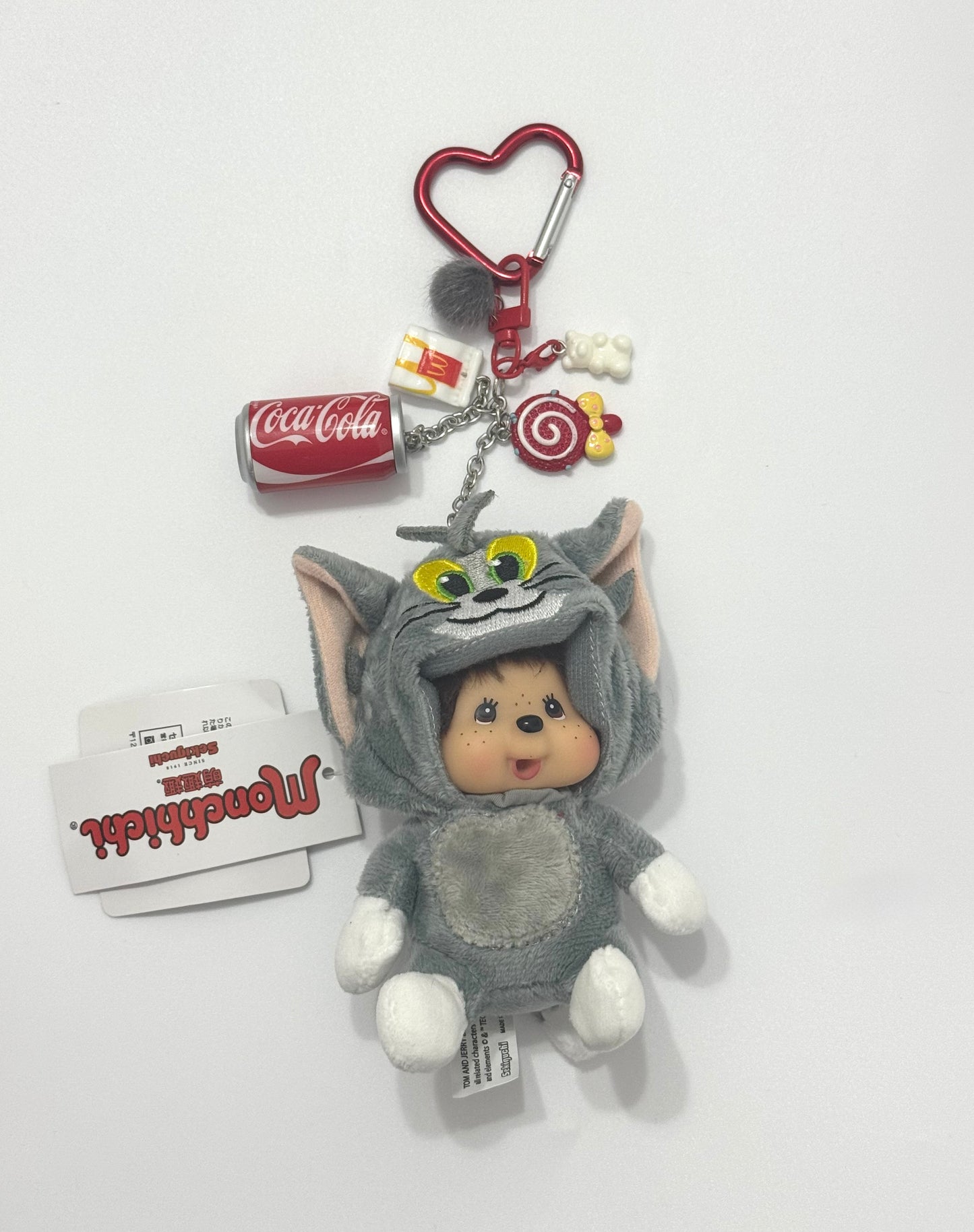 Monchhichi Tom & Jerry Keychain
