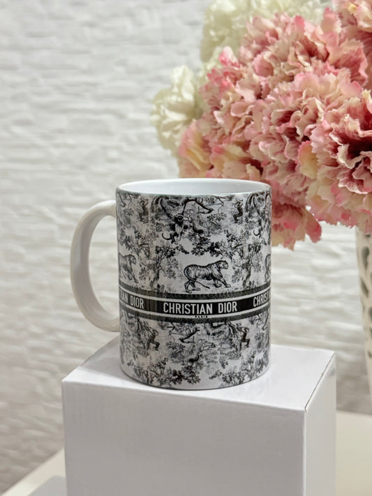 Tazza 330 ml Tropical bianca e nera