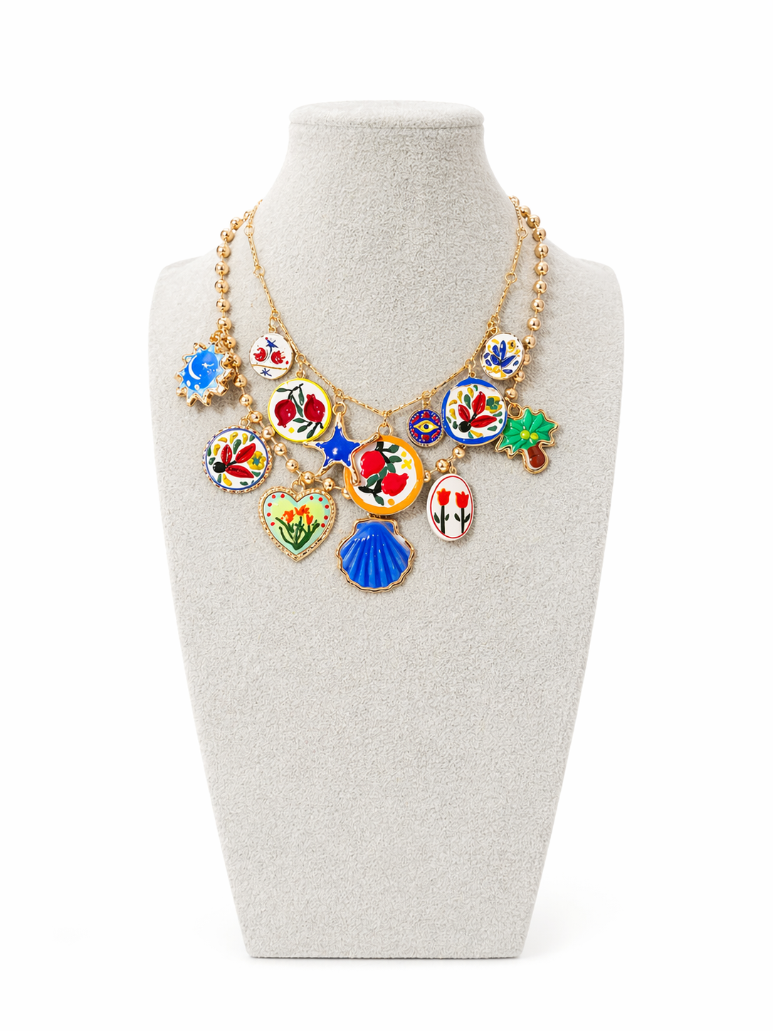 Collana Doppia Charms Colorati – Dolce Vita