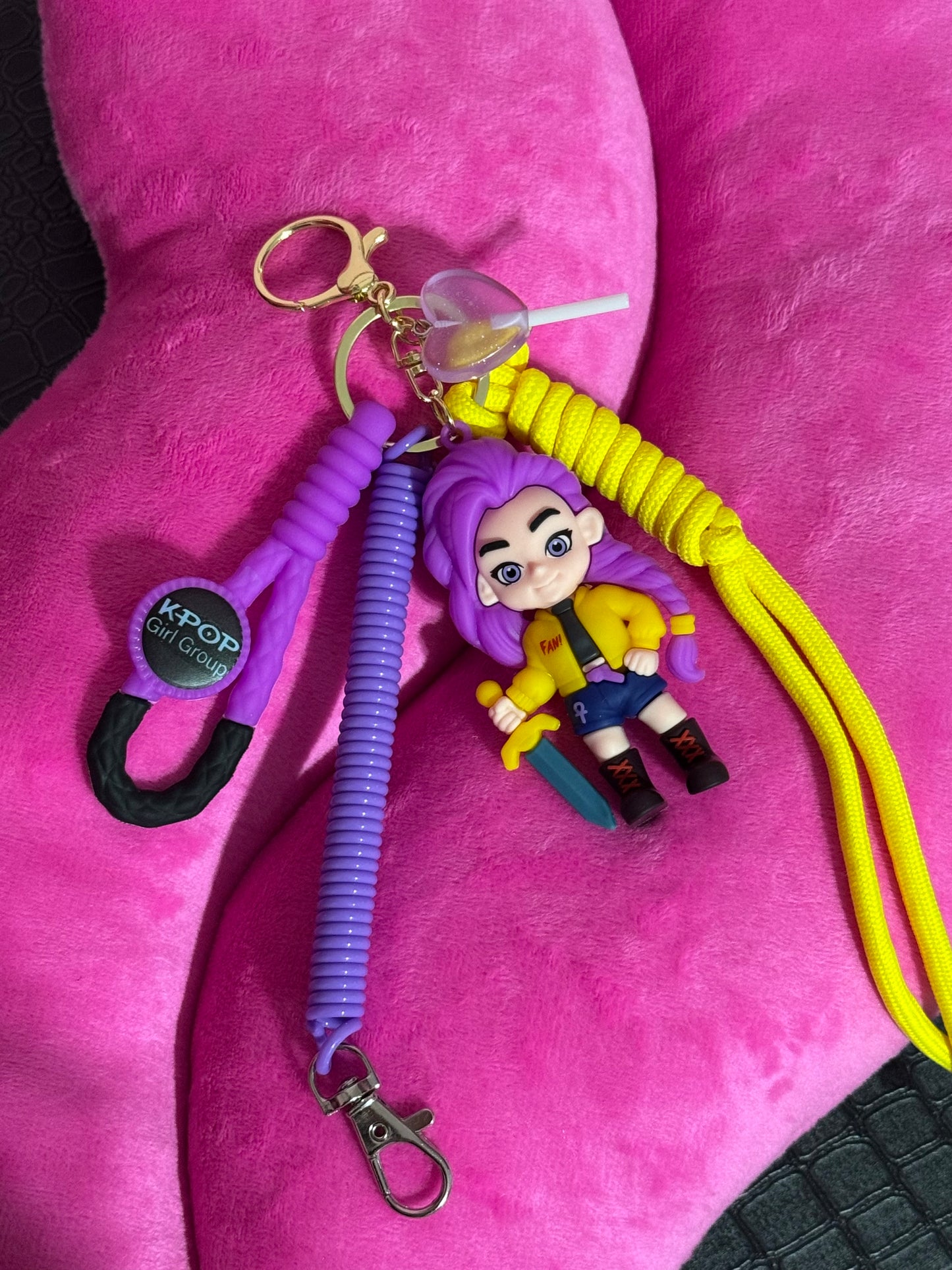 Portachiavi di K-Pop Demon Hunter, cartoon anime, per borse, decorazione per regalo, accessorio alla moda per fan, set da 1 pezzo