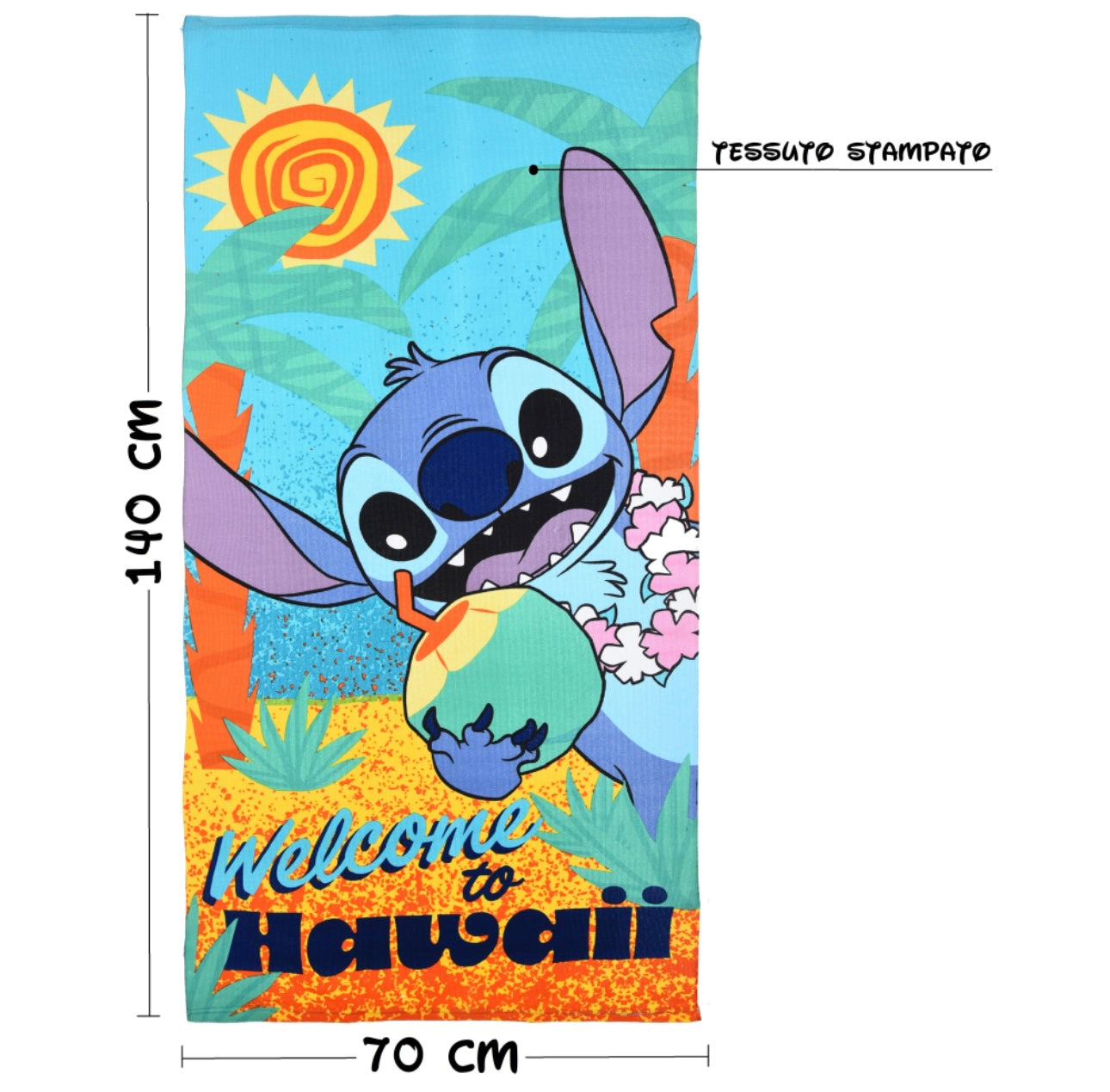 Disney microfibre beach towel 70x140 cm